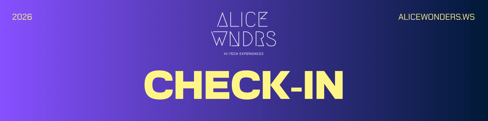 Alice Wonders Check-in